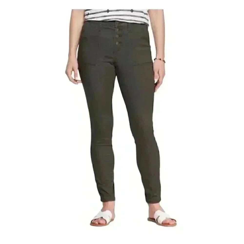 Universal Thread Women's Charcoal Gray Cotton/Poly/Spandex High Rise Skinny Jean
